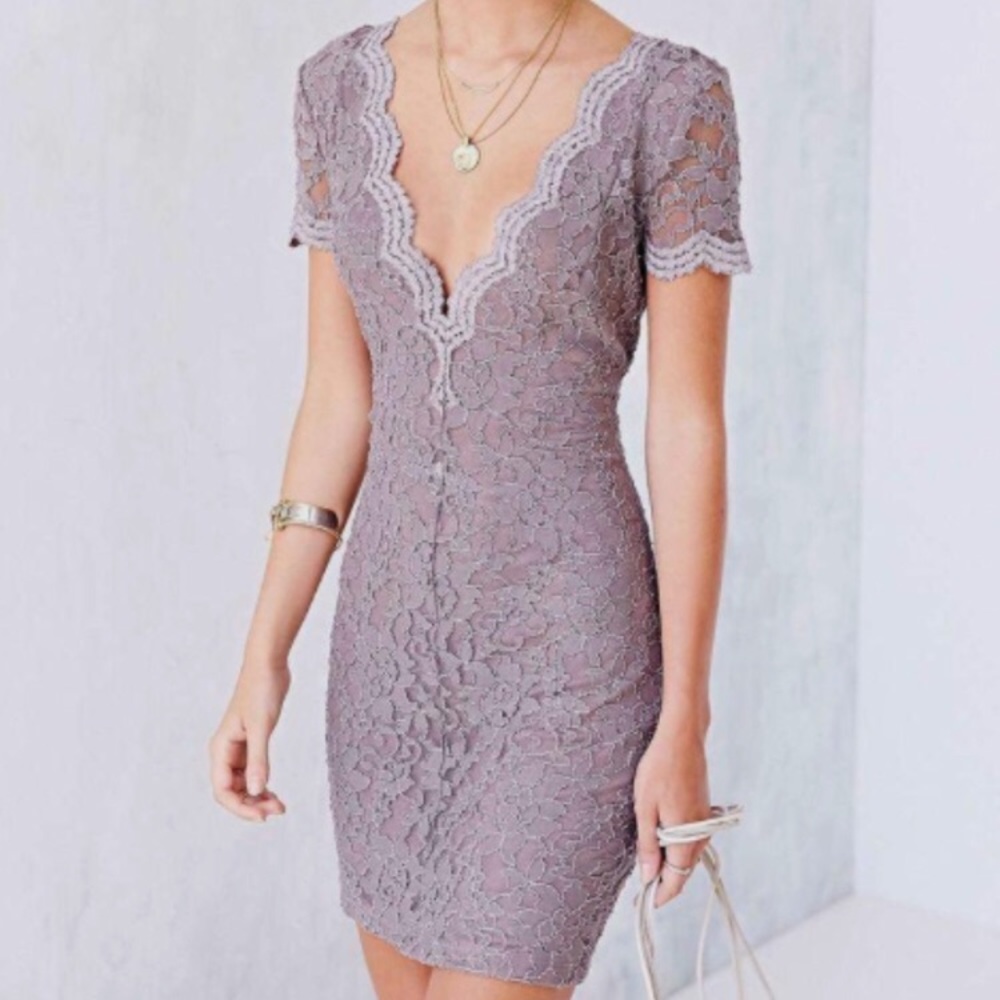Kimchi Blue Scallop Dress XS